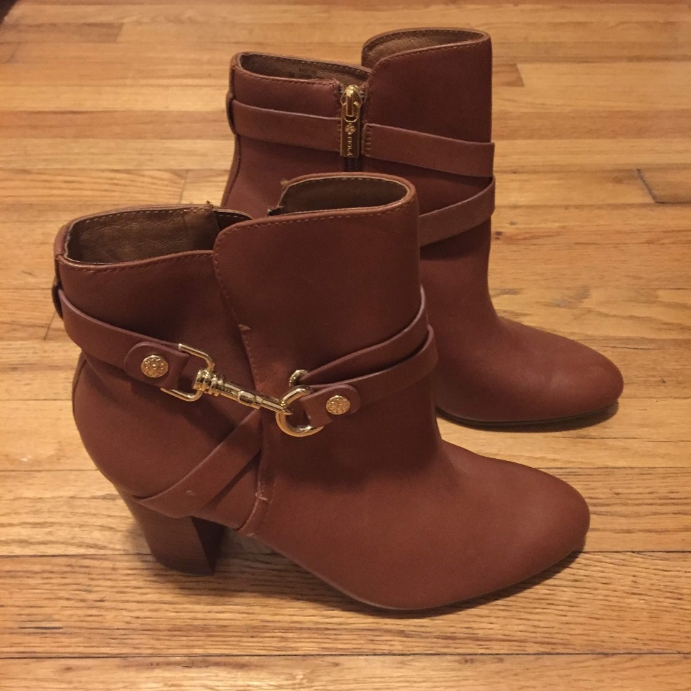 Isola Women's Brown Leather Ankle Boot Size 8